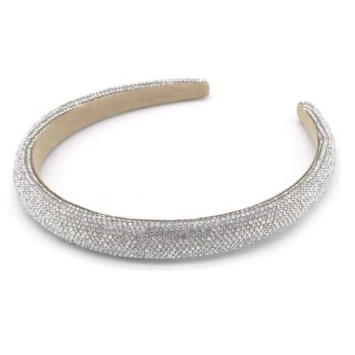Wit zilveren haarband met glitters, geschikt voor meisjes en dames
