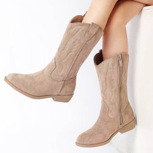 cowboylaarzen meisje taupe beige met rits