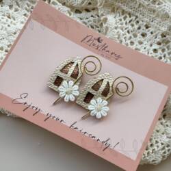 haarspeldje sinterklaas bruin goud haarspeldje sinterklaas bruin goud