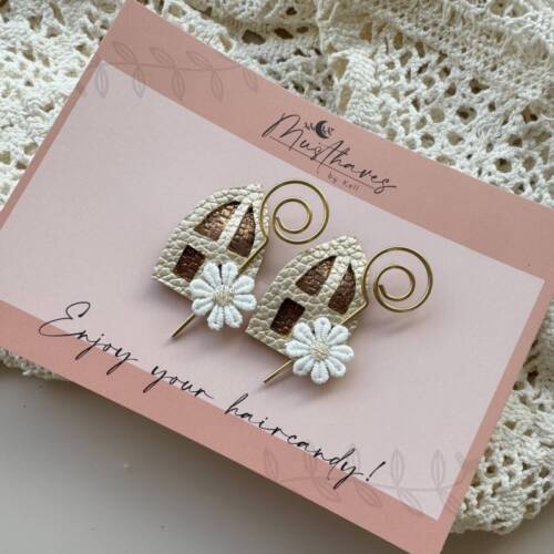 haarspeldje sinterklaas bruin goud haarspeldje sinterklaas bruin goud