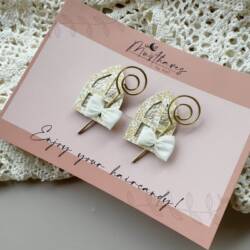 haarspeldje sinterklaas goud beige