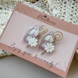 haarspeldje sinterklaas paars bloem