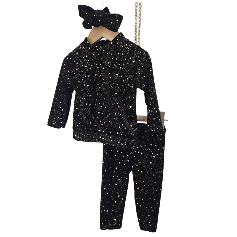kerst set baby meisjes zwart