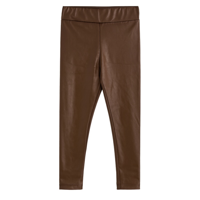 meisjes leatherlook legging bruin maat 98104 tm 158164 meisjes leatherlook legging bruin maat 98104 tm 158164