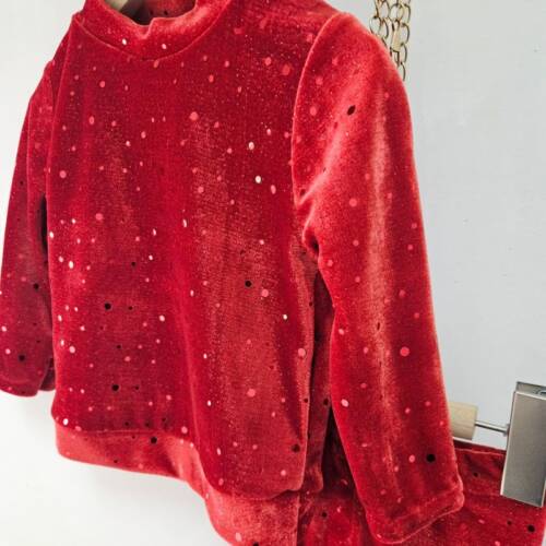 set kerst meisje rood