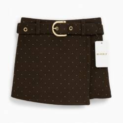 fleece skort bruin