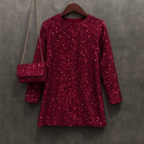 glitter jurk kerst bordeaux meisje