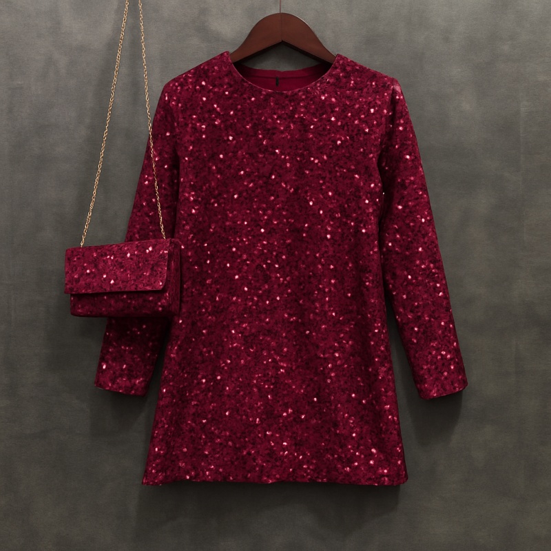 glitter jurk kerst bordeaux meisje