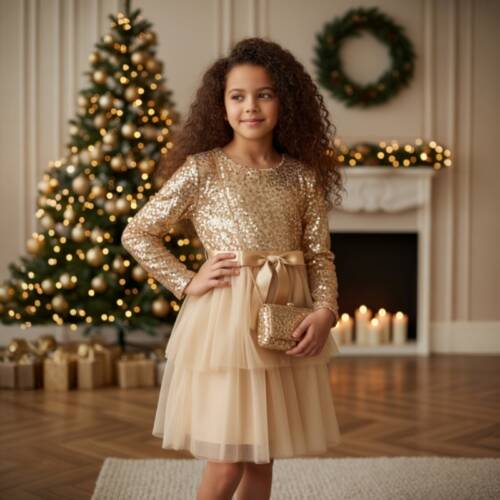 glitter strik jurk goud glitter strik jurk goud