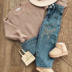 jeans love beige meisjes