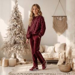 bordeaux kerst set meisjes