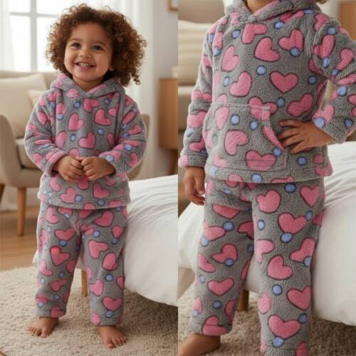 huispak teddy fleece hartjes
