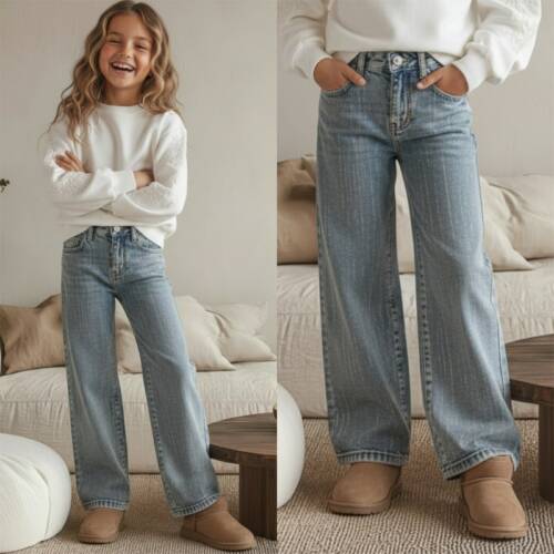 jeans strass strepen blauw