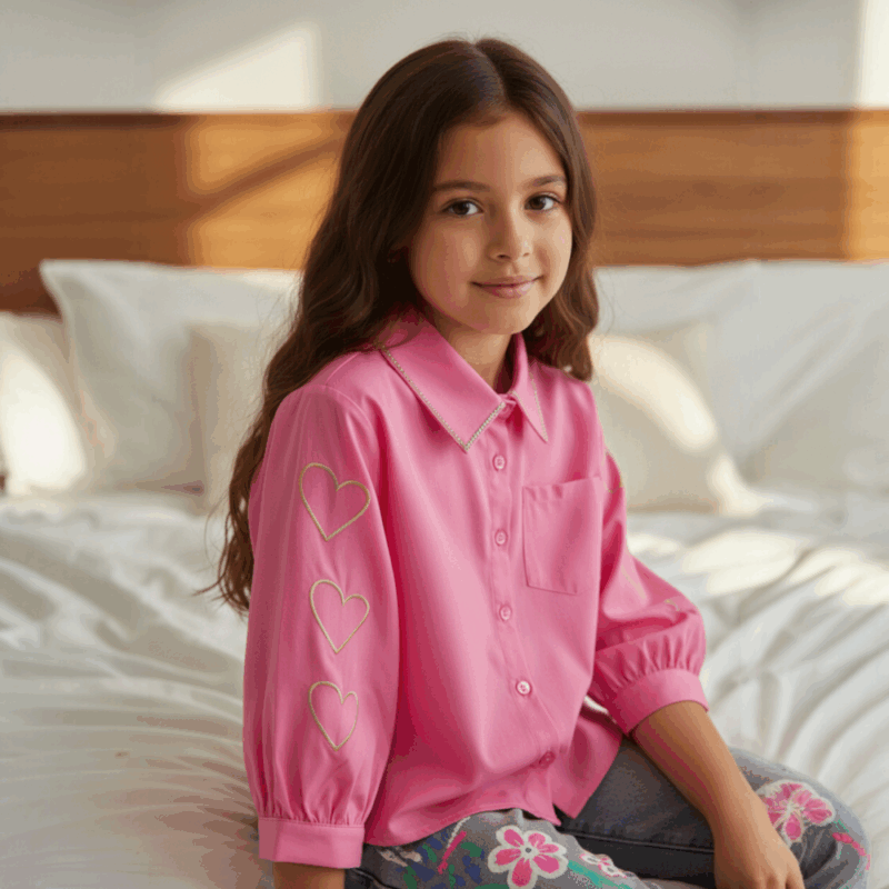 roze meisjes blouse met hartjes (1)