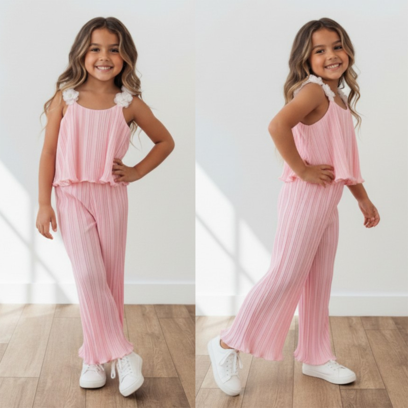 2 delige set meisje plissé (2)