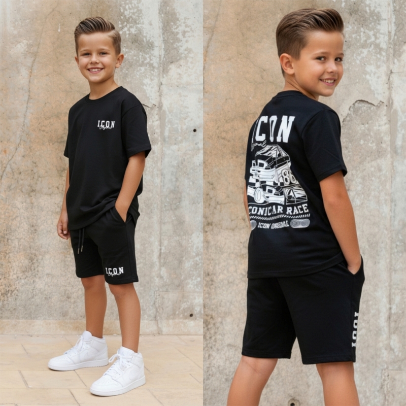 Icon Original jongens zomerset iconic race Zwart