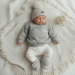 baby muts en slofjes set beige