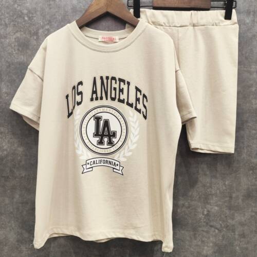 beige los angeles set zomer meisjes