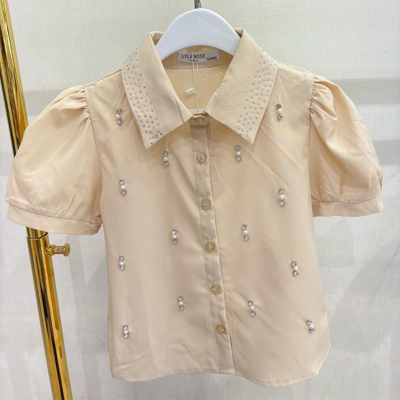 blouse beige strass blouse beige strass