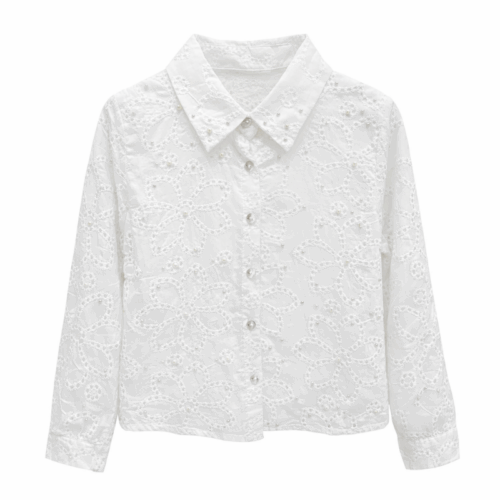 broderie blouse wit meisje