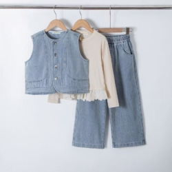 denim set meisje blauw denim set meisje blauw