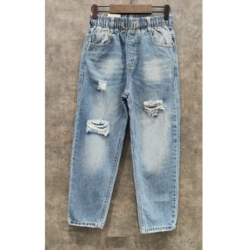 distressed jeans blauw distressed jeans blauw