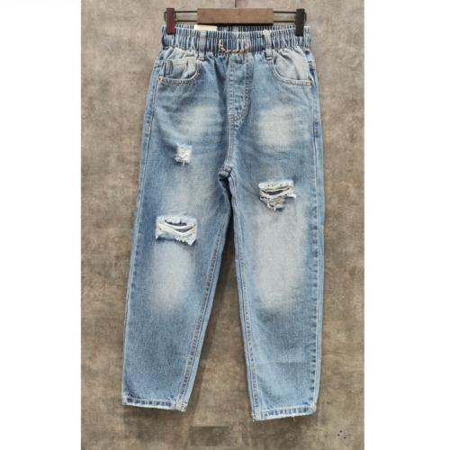 distressed jeans blauw