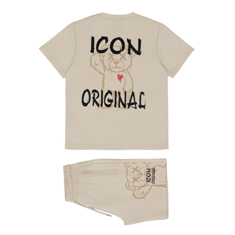 icon set beige teddy zomer