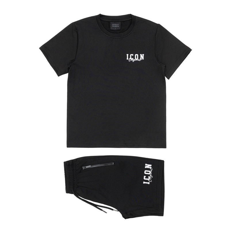 icon set zwart jongens auto