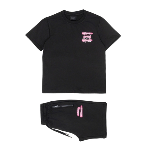 icon set zwart roze jongen