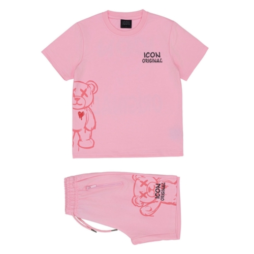 icon teddy set roze