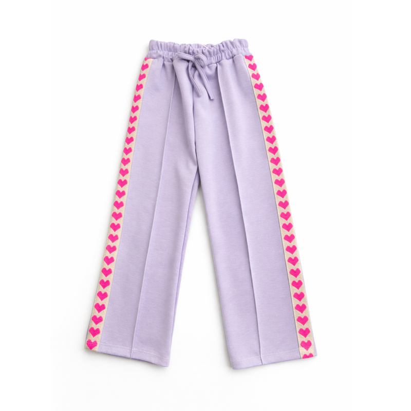 jogger lila hartjes meisje