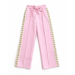 jogger roze hartjes zijkant meisjes