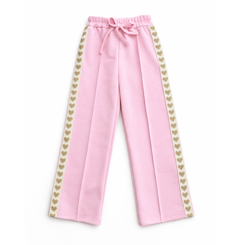 jogger roze hartjes zijkant meisjes