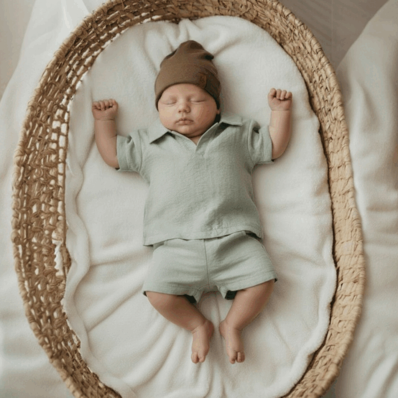 jongens zomer set oud groen (4)