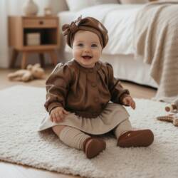 meisjes 3 delige set leatherlook bruin meisjes 3 delige set leatherlook bruin