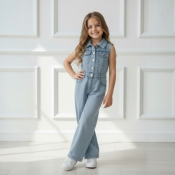 meisjes denim jjumpsuit meisjes denim jjumpsuit