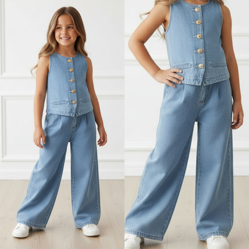 Peacolate 2-10 jaar meisjes pailletten jas borduurwerk denim jas, Vlinder, 10-11 Jaar