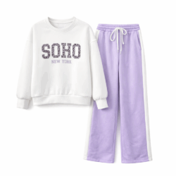 meisjes joggingset lila