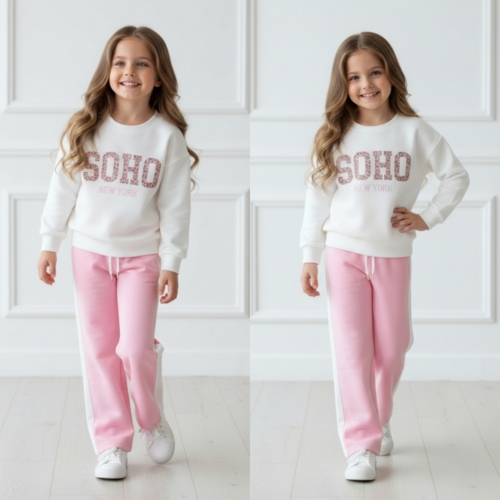 meisjes joggingset soho roze