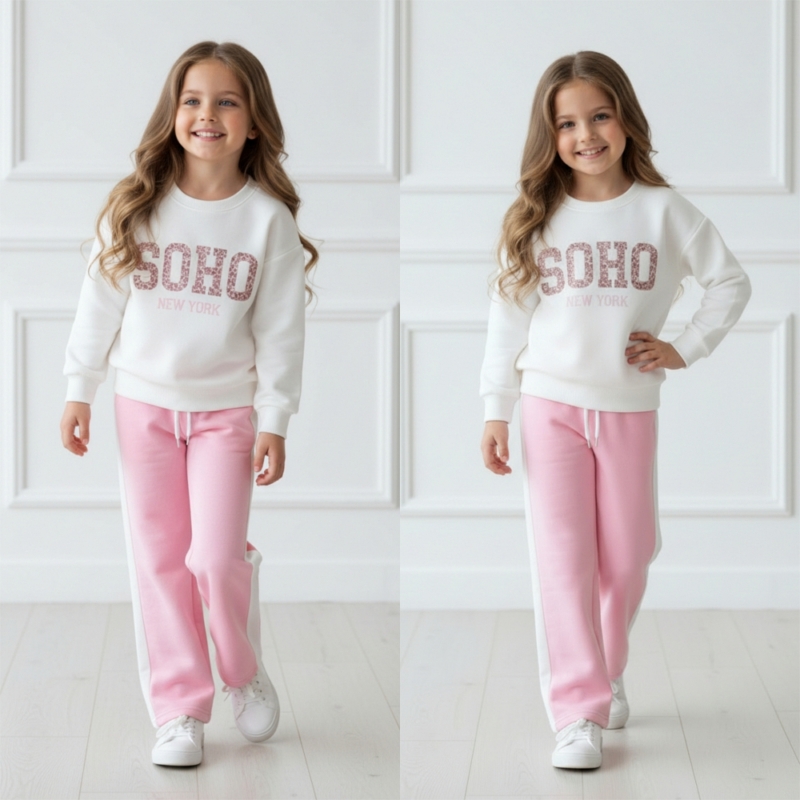 meisjes joggingset soho roze