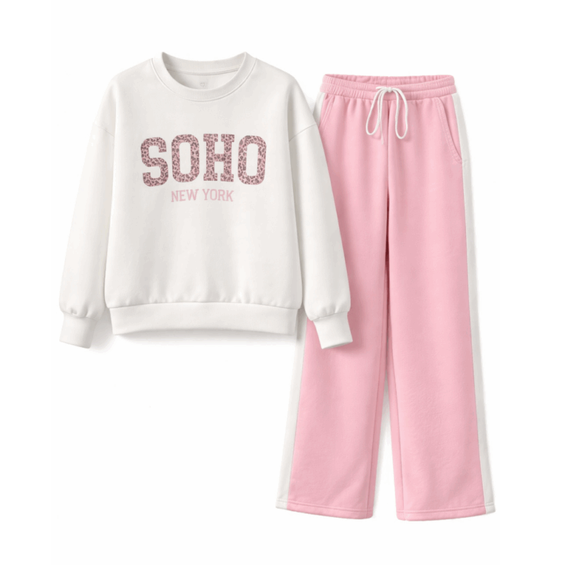 meisjes joggingset soho roze