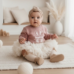 meisjes paastrui met naam oren en voetjes katoen