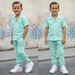mint breeze summer lounge set jongens