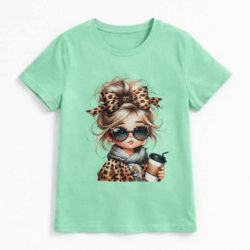 mint shirt chic girl zomer