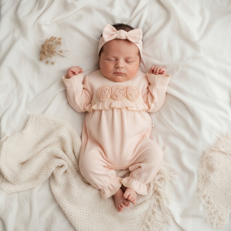 peachy rose baby set peachy rose baby set