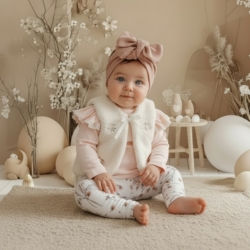 rosy flowers teddy set meisjes