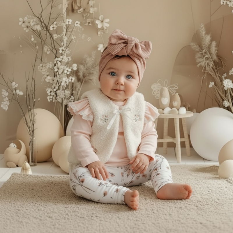 rosy flowers teddy set meisjes