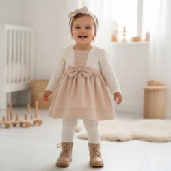 soft blush bow dress set meisjes 1 1 soft blush bow dress set meisjes (1)