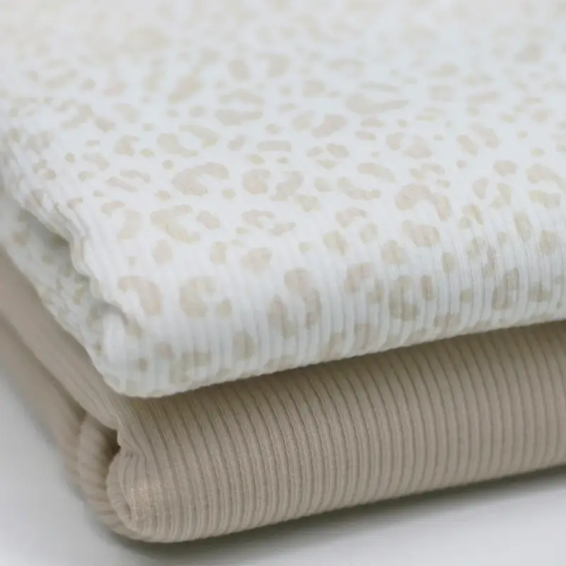 stoffen rib leopard en beige
